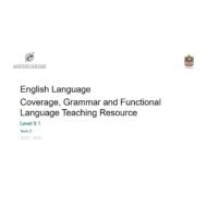 مواصفات الامتحان Grammar and Functional Language اللغة الإنجليزية الصف الثاني عشر نخبة الفصل الدراسي الثاني 2023-2024 – بوربوينت