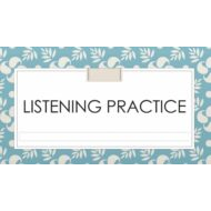 Listening practice اللغة الإنجليزية الصف الثاني عشر - بوربوينت