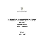 مواصفات الامتحان Assessment Planner Level 3.1 اللغة الإنجليزية الصف الخامس متقدم و السادس عام الفصل الدراسي الثالث 2023-2024