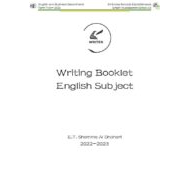 أوراق عمل Writing Booklet اللغة الإنجليزية الصف الثاني عشر - بوربوينت