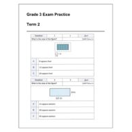 أوراق عمل Exam Practice الرياضيات المتكاملة الصف الثالث Reveal