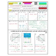 حل درس تمثيل المعادلات الخطية بيانيا الرياضيات المتكاملة الصف التاسع