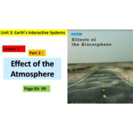 حل درس Effect of the Atmosphere العلوم المتكاملة الصف الخامس - بوربوينت