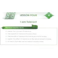 التربية الإسلامية بوربوينت درس ( I am Tolerant) لغير الناطقين باللغة العربية للصف السادس مع الإجابات