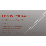 التربية الإسلامية بوربوينت (Courage) لغير الناطقين بها للصف الخامس