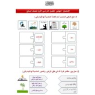 أوراق عمل الإمتحان النهائي التربية الإسلامية الصف السابع - بوربوينت