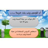 التربية الإسلامية بوربوينت درس (زينب بنت خزيمة) للصف الرابع مع الإجابات