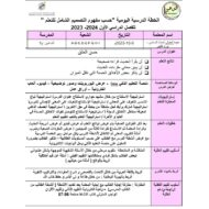 الخطة الدرسية اليومية حسن الخلق التربية الإسلامية الصف الثالث - بوربوينت