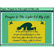 درس Prayer Is The Light Of My Life لغير الناطقين باللغة العربية الصف الأول مادة التربية الإسلامية - بوربوينت