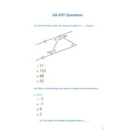 حل أسئلة متنوعة حسب الهيكلة بالإنجليزي الرياضيات المتكاملة الصف التاسع