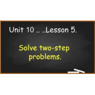 حل درس Solve two-step problems الرياضيات المتكاملة الصف الثالث - بوربوينت