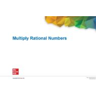 حل درس Multiply Rational Numbers الرياضيات المتكاملة الصف السابع - بوربوينت