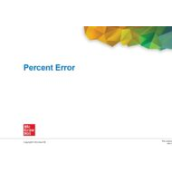 حل درس Percent Error الرياضيات المتكاملة الصف السابع - بوربوينت
