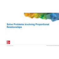 حل درس Solve Problems Involving Proportional Relationships الرياضيات المتكاملة الصف السابع - بوربوينت