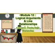 حل درس Proving Angle Relationships الرياضيات المتكاملة الصف الثامن نخبة - بوربوينت