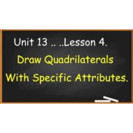 حل درس Draw Quadrilaterals With Specific Attributes الرياضيات المتكاملة الصف الثالث - بوربوينت