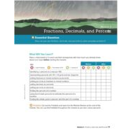 كتاب الطالب Module 2 Fractions-Decimals and Percents الرياضيات المتكاملة الصف السادس