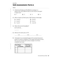 Unit 5 Unit Assessment بالإنجليزي الرياضيات المتكاملة الصف الرابع