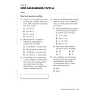 Unit 4 Unit Assessment بالإنجليزي الرياضيات المتكاملة الصف الرابع
