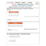 الرياضيات المتكاملة أوراق عمل بالإنجليزي للصف الخامس مع الإجابات