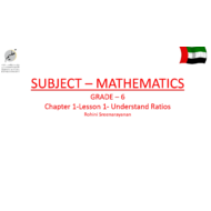 درس Understand Ratios الرياضيات المتكاملة الصف السادس - بوربوينت