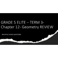 مراجعة Chapter 12 Review بالإنجليزي الصف الخامس مادة الرياضيات المتكاملة - بوربوينت