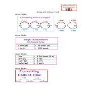 مراجعة Review Unit 13 lesson 1 to 6 الرياضيات المتكاملة الصف الرابع