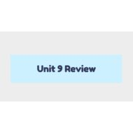حل مراجعة Unit 9 Review الرياضيات المتكاملة الصف الثالث - بوربوينت
