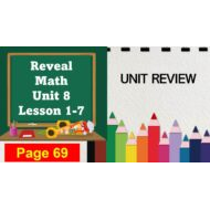 مراجعة UNIT 8 REVIEW الرياضيات المتكاملة الصف الثالث - بوربوينت