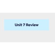 حل مراجعة Unit 7 Review الرياضيات المتكاملة الصف الثالث - بوربوينت