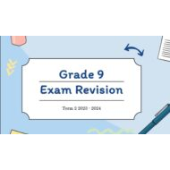 مراجعة Exam Revision الرياضيات المتكاملة الصف التاسع