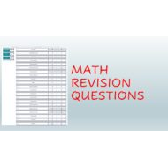 حل Revision Questions هيكل الامتحان الرياضيات المتكاملة الصف الثالث - بوربوينت