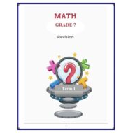 اوراق عمل مراجعة بالانجليزي الصف السابع مادة الرياضيات المتكاملة