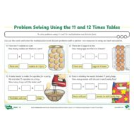 ورقة عمل Problem Solving Using the 11 and 12 Times Tables الرياضيات المتكاملة الصف الثالث