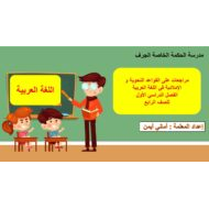 مراجعة القواعد النحوية والإملائية اللغة العربية الصف الرابع - بوربوينت