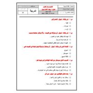 اللغة العربية أوراق عمل اختبار (الفصل الثالث) للصف السادس