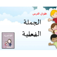 اللغة العربية شرح (الجملة الفعلية) للصف الثاني عشر