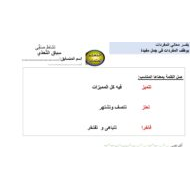 ورقة عمل مفردات الخبز حول العالم اللغة العربية الصف الثالث - بوربوينت
