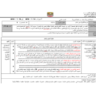 اللغة العربية الخطة الدرسية اليومية (الوحدة الرابعة - الخامسة) للصف الثاني
