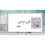 حل درس الكتابة الوصفية الصف الأول مادة اللغة العربية - بوربوينت