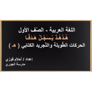 درس هدهد يسجل هدفا الكتابة الصف الاول مادة اللغة العربية - بوربوينت