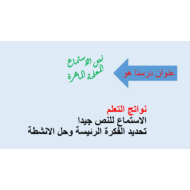 حل نص الاستماع المعلمة الماهرة الصف الثالث مادة اللغة العربية - بوربوينت