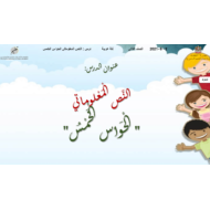 النص المعلوماتي الحواس الخمس الصف الثاني مادة اللغة العربية - بوربوينت