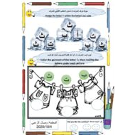 اوراق عمل حرف الثاء لغير الناطقين بها للصف الاول مادة اللغة العربية