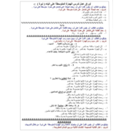 اللغة العربية أوراق عمل (درس الهمزة المتوسطة على الياء) للصف الخامس