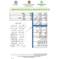 اللغة العربية أوراق عمل (أمي) للصف الأول
