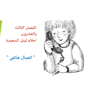 اللغة العربية بوربوينت أحلام ليبل السعيدة (الفصل الثالث والعشرون - اتصال هاتفي) للصف السادس