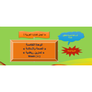اللغة العربية بوربوينت درس (التمارين الرياضية) لغير الناطقين بها للصف السادس