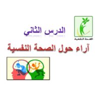 اللغة العربية بوربوينت درس (الصحة النفسية) لغير الناطقين بها للصف السادس
