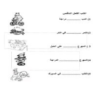 اللغة العربية بوربوينت أوراق عمل (أفعال السيرك) لغير الناطقين بها للصف الثالث